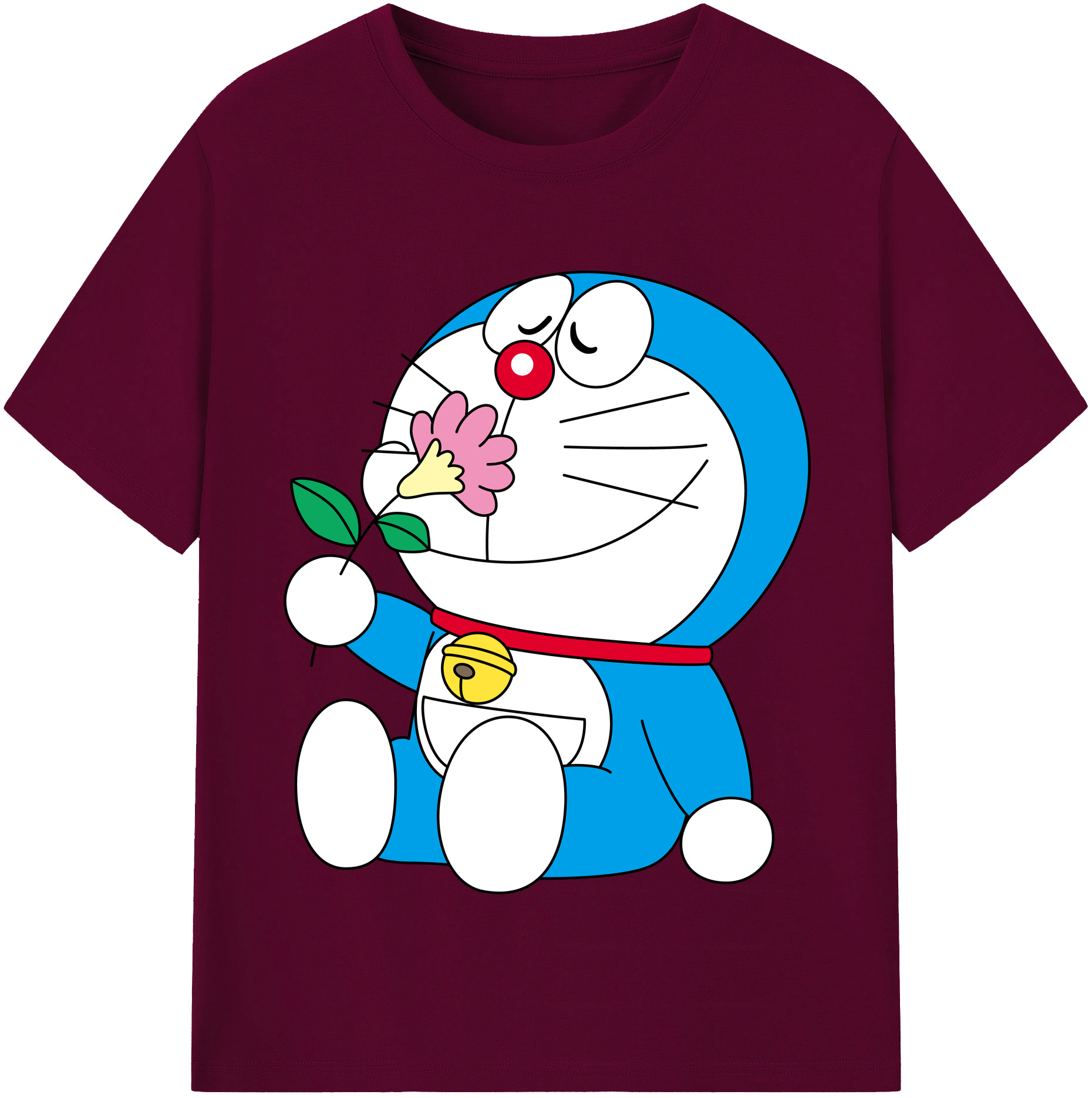 （画像用） ドラえもん Doraemon レディースカジュアルプリントTシャツ（綿100％）